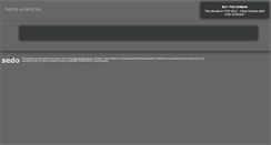 Desktop Screenshot of henry-arland.de